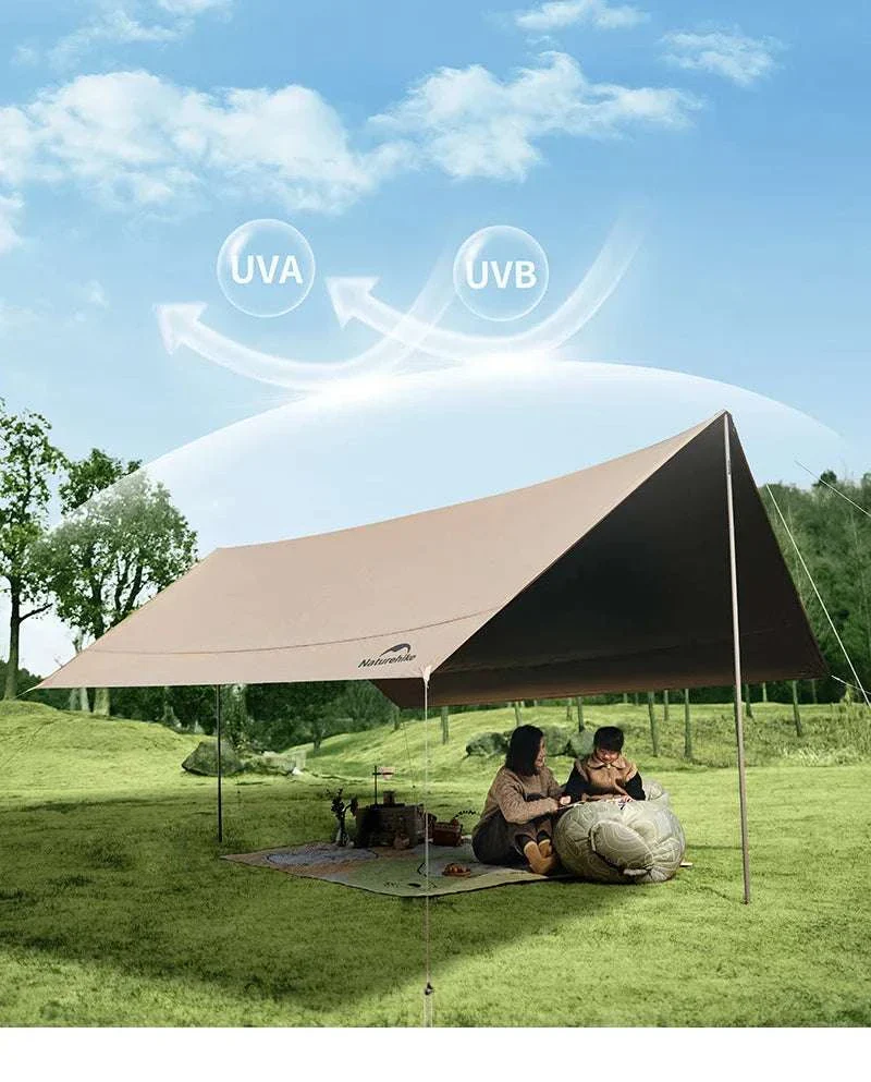 Large 17㎡ Camping Sun Shelter for 10–12 People Outdoor Awning - Image 10