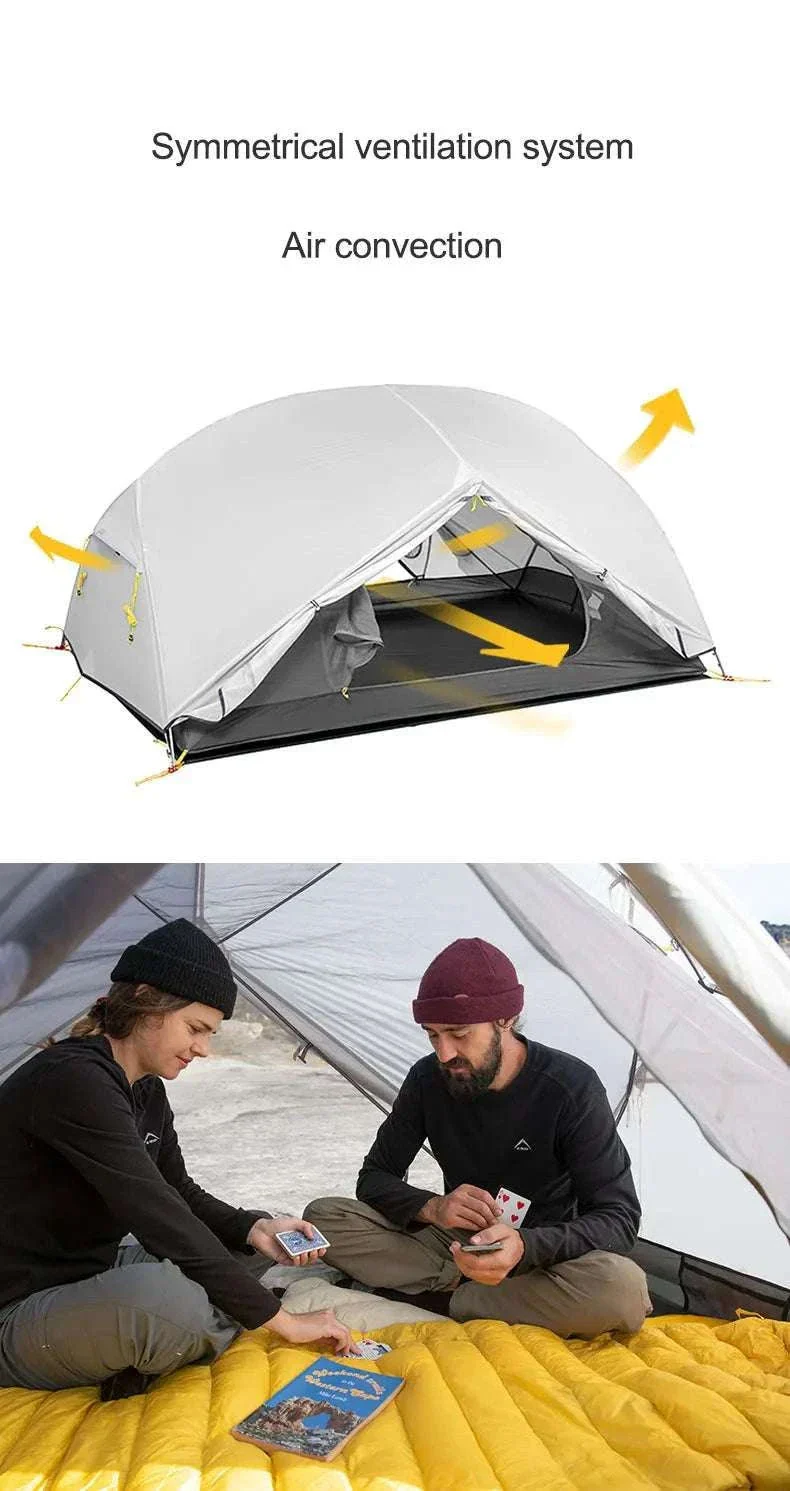 Ultralight 2-Person Waterproof Trekking Tent 20D Nylon 1.8kg - Image 25