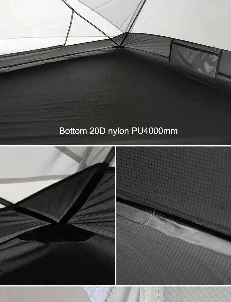 Ultralight 2-Person Waterproof Trekking Tent 20D Nylon 1.8kg - Image 30