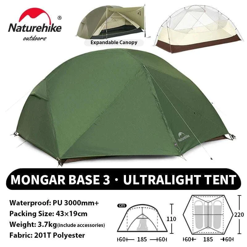 Ultralight 2-Person Waterproof Trekking Tent 20D Nylon 1.8kg - Image 42