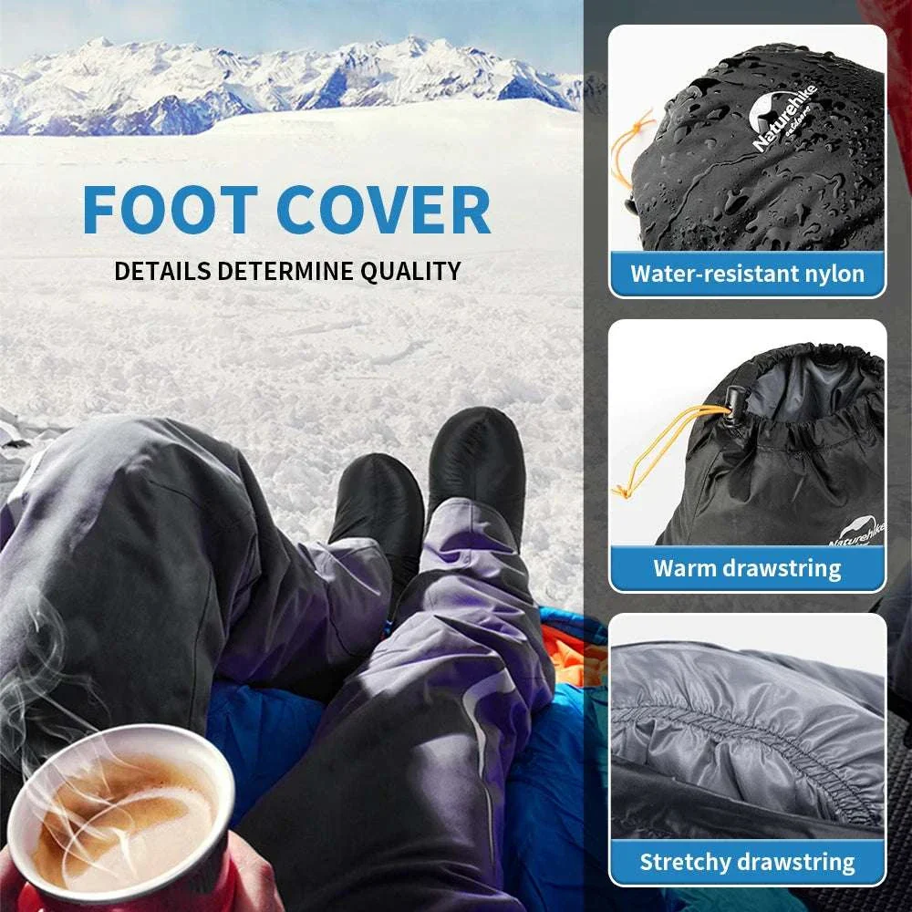 Winter Goose Down Slipper Boots Warm Outdoor Thermal Foot Cover - Image 2