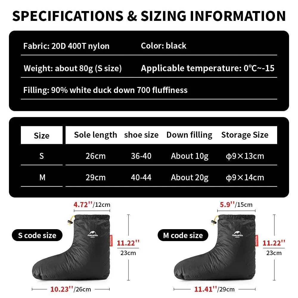 Winter Goose Down Slipper Boots Warm Outdoor Thermal Foot Cover - Image 5