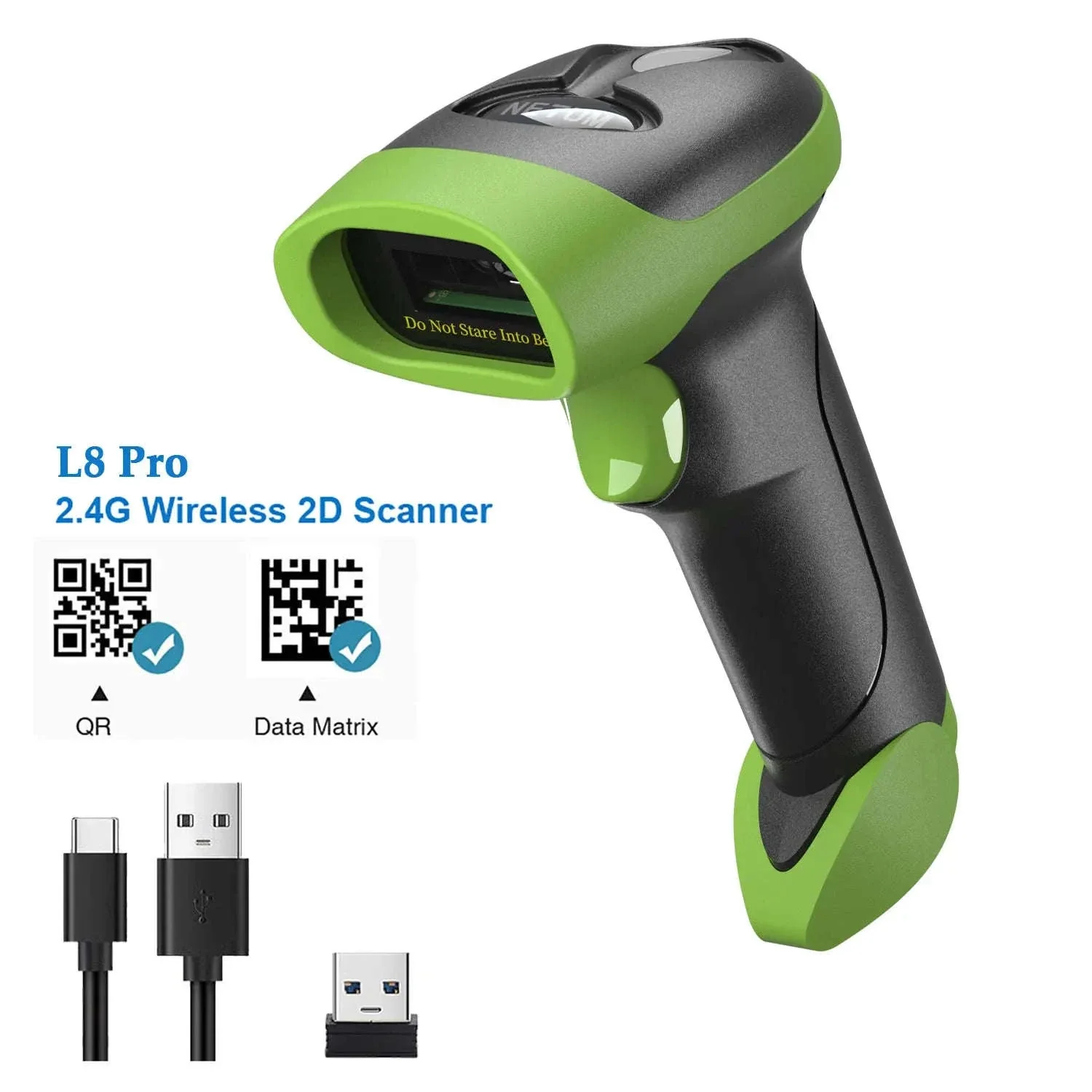 NETUM L8BL Bluetooth 2D & L5 Wired QR Barcode Scanner Bundle - Image 15