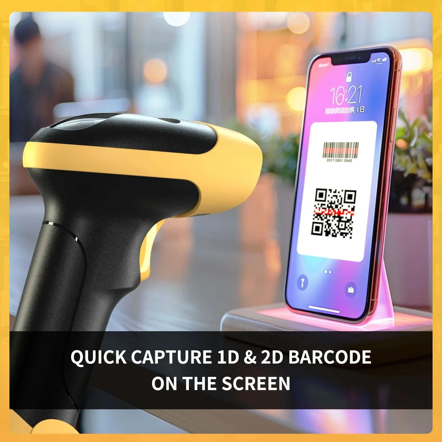 NETUM L8BL Bluetooth 2D & L5 Wired QR Barcode Scanner Bundle - Image 9