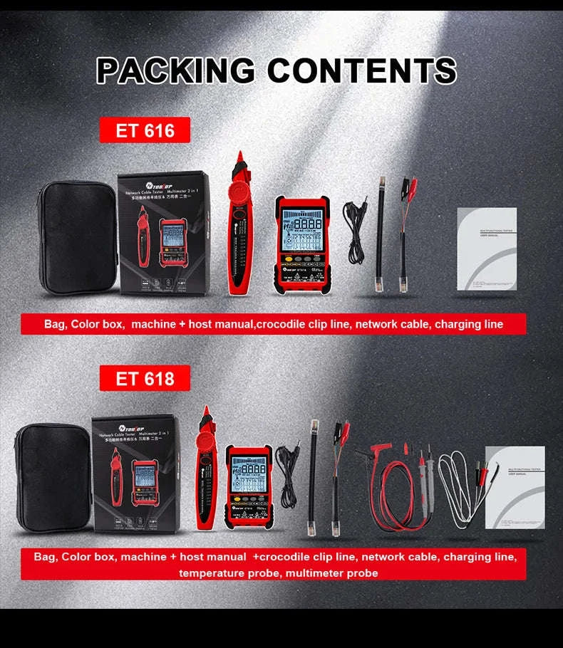 Network Cable Tester Multimeter with POE and Long-Range Tracking - Image 26
