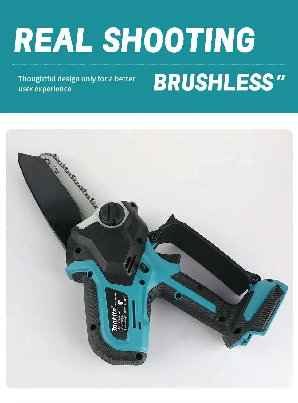Makita 18V Cordless 8-Inch Handheld Chain Saw with Auto Oiler - Image 11