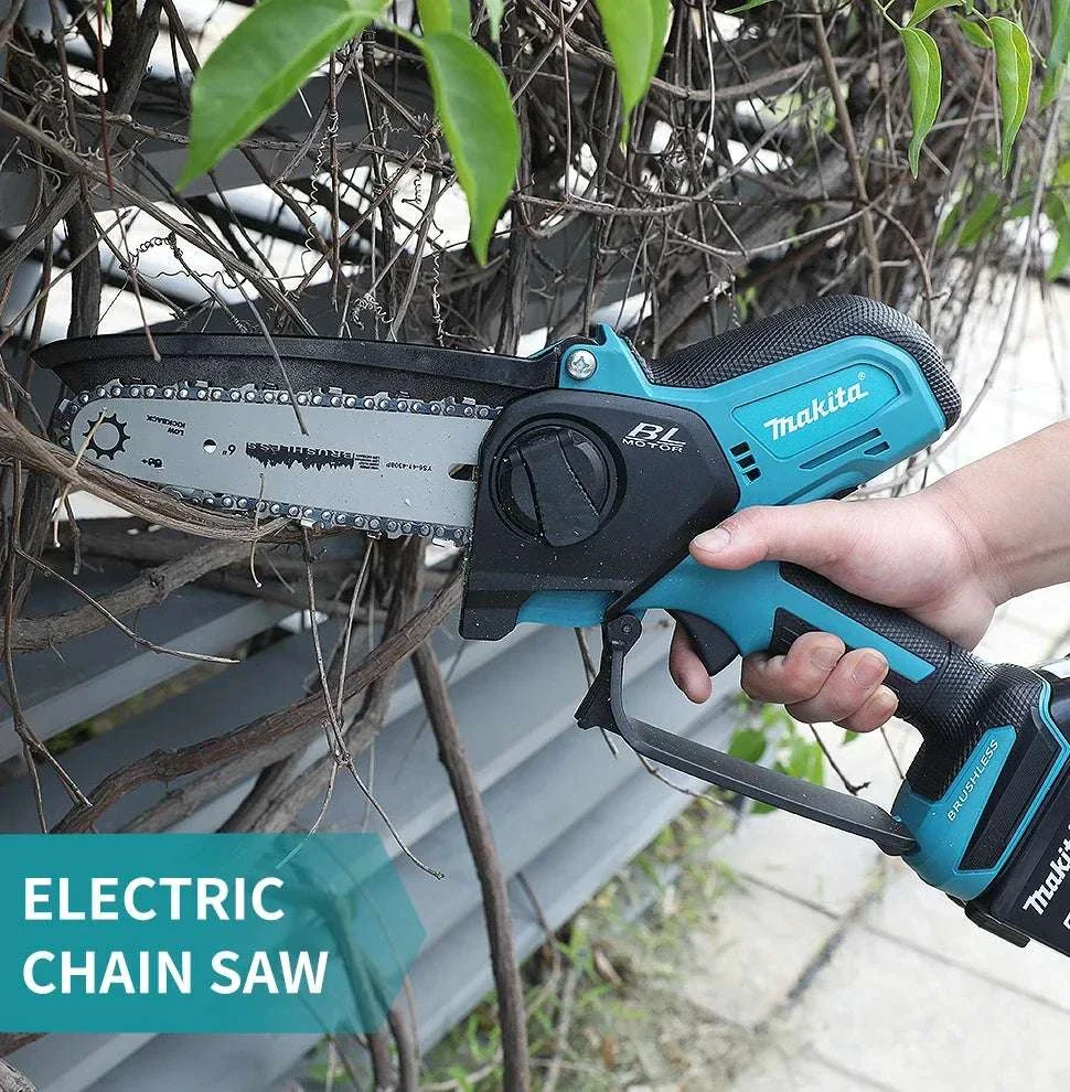 Makita 18V Cordless 8-Inch Handheld Chain Saw with Auto Oiler - Image 9