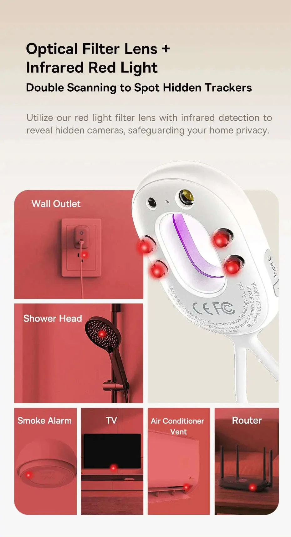 Hidden Camera Detector with Intrusion Alarm and 5m Scan - Image 10