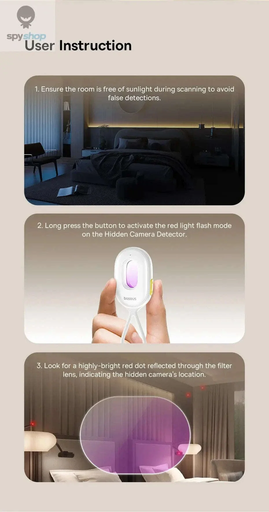 Hidden Camera Detector with Intrusion Alarm and 5m Scan - Image 22