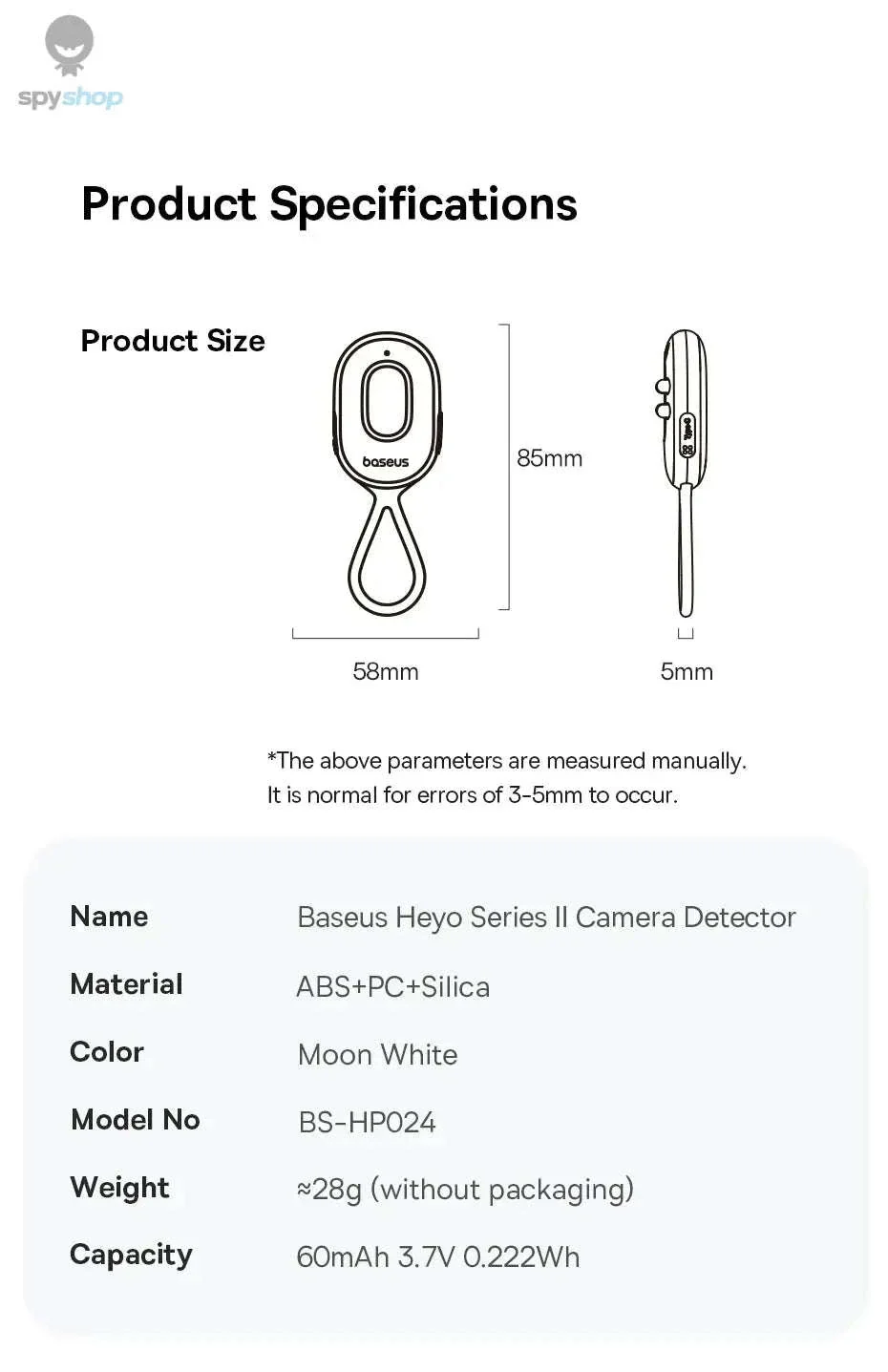 Hidden Camera Detector with Intrusion Alarm and 5m Scan - Image 23