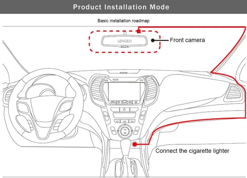 1080P WiFi Dash Cam with 3 Cameras, Night Vision & Parking Monitor - Image 21
