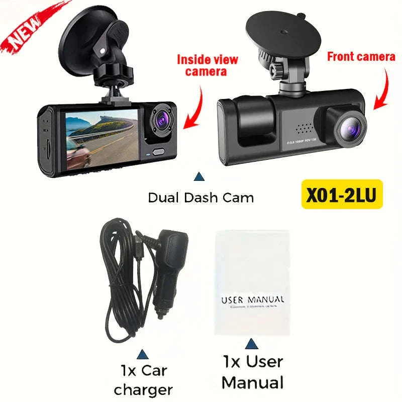 1080P WiFi Dash Cam with 3 Cameras, Night Vision & Parking Monitor - Image 24