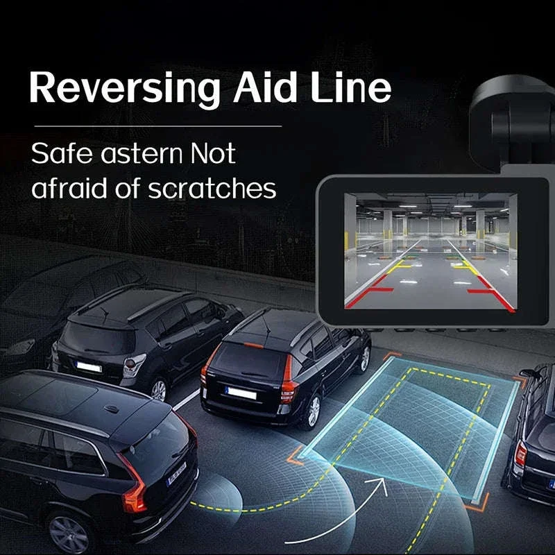 1080P WiFi Dash Cam with 3 Cameras, Night Vision & Parking Monitor - Image 5