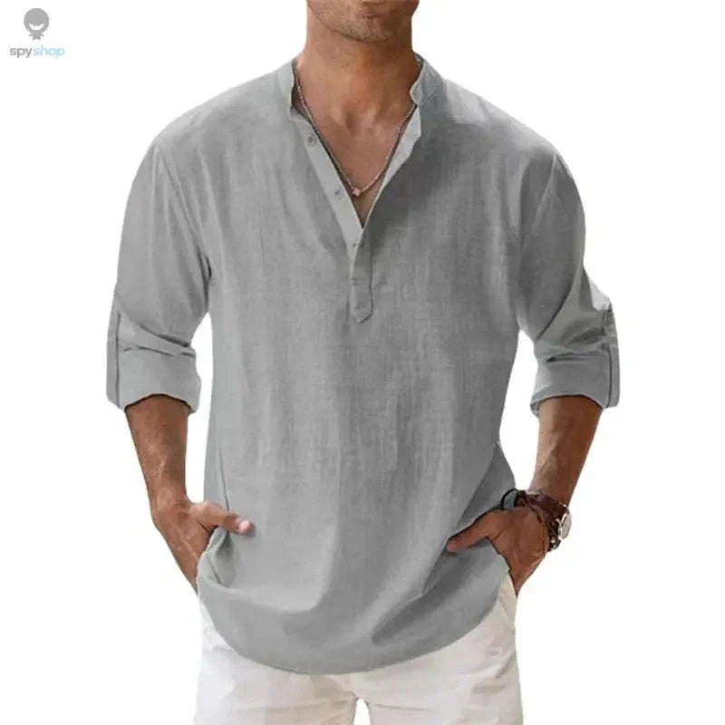 Men's Lightweight Linen Shirt for Breezy Daily and Beach Wear - Image 18