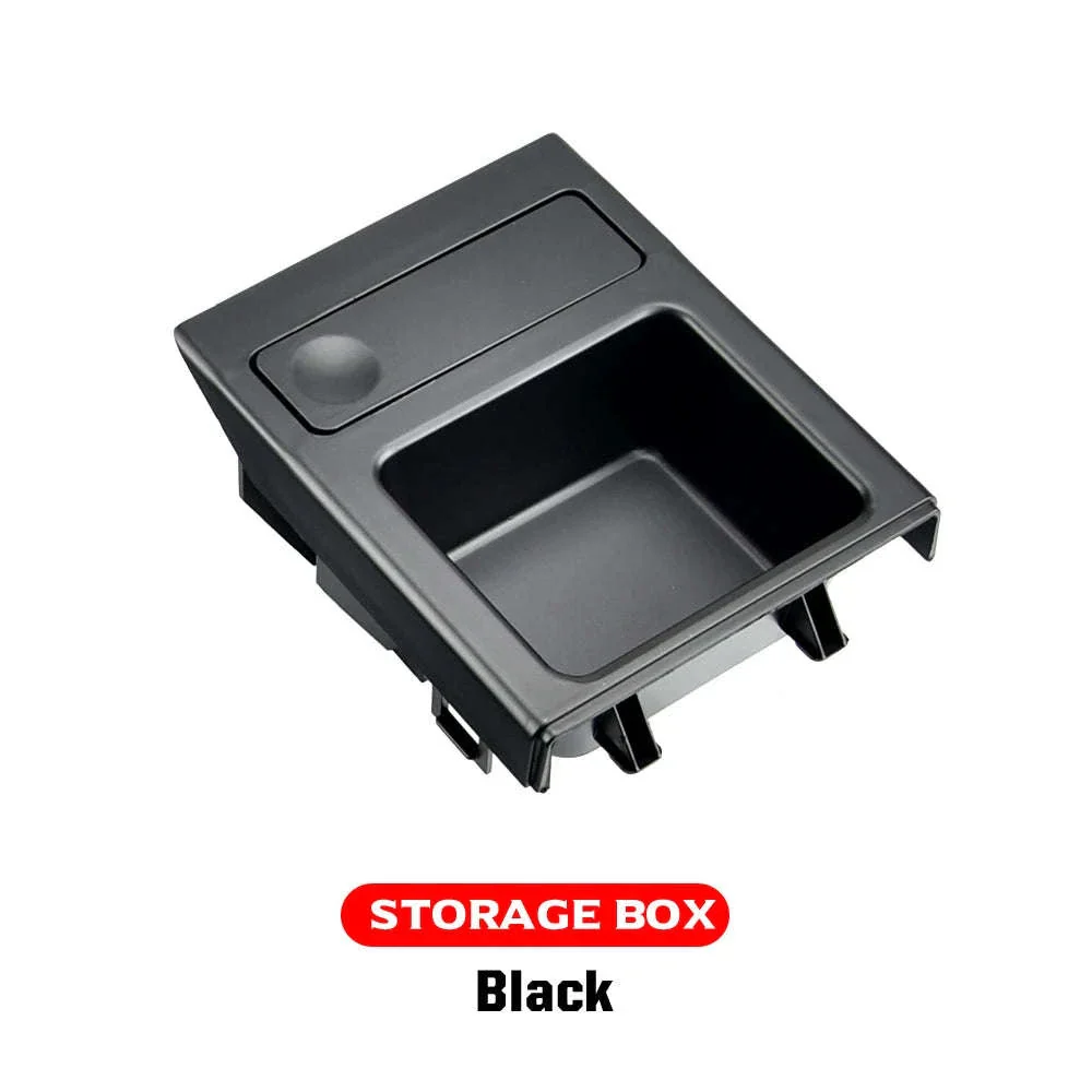 Double Hole Front Center Console Storage Box Coin and Cup Holder - Image 28
