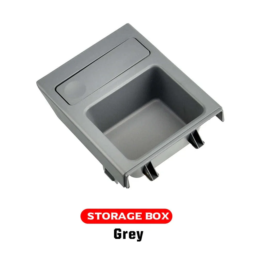 Double Hole Front Center Console Storage Box Coin and Cup Holder - Image 29