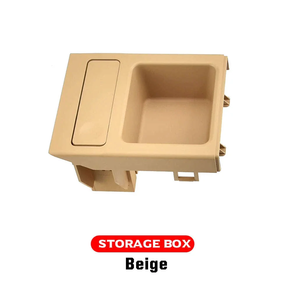Double Hole Front Center Console Storage Box Coin and Cup Holder - Image 35