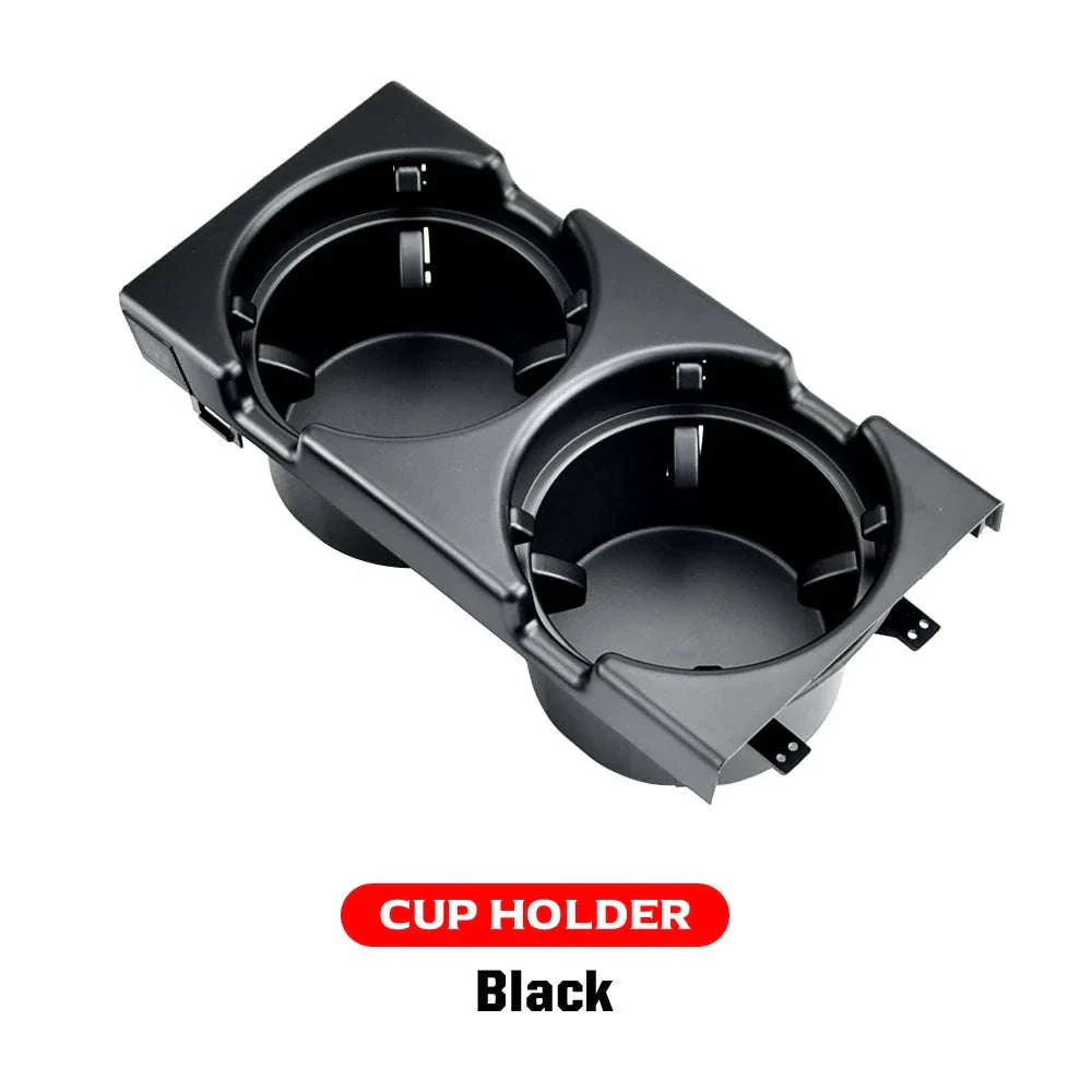 Double Hole Front Center Console Storage Box Coin and Cup Holder - Image 36