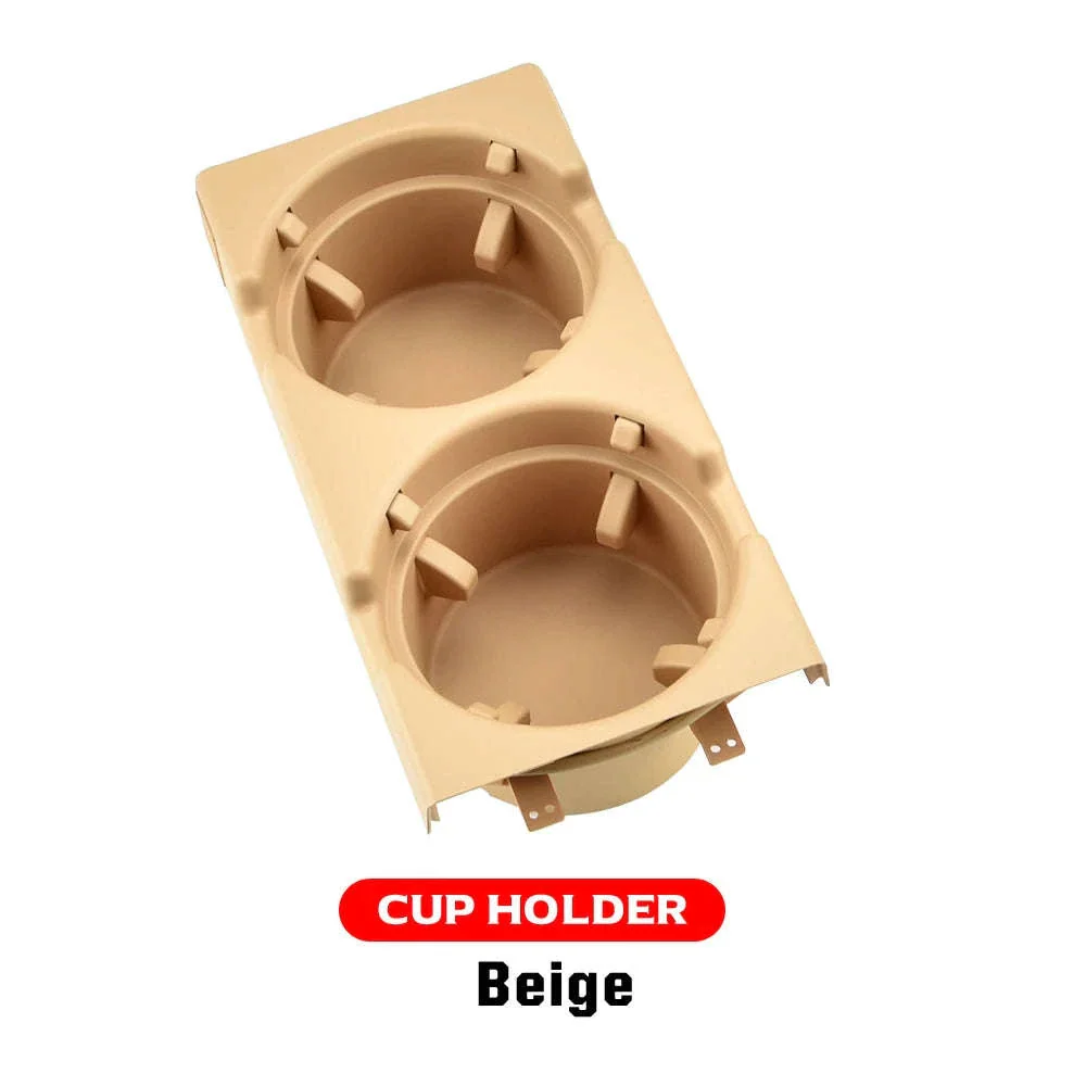 Double Hole Front Center Console Storage Box Coin and Cup Holder - Image 37