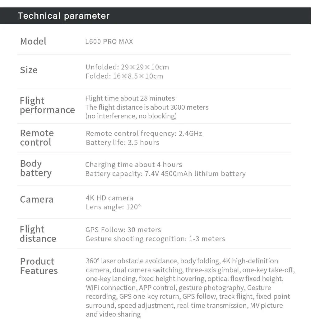 L600 PRO MAX 4K GPS Drone for Stable Aerial Filming - Image 37
