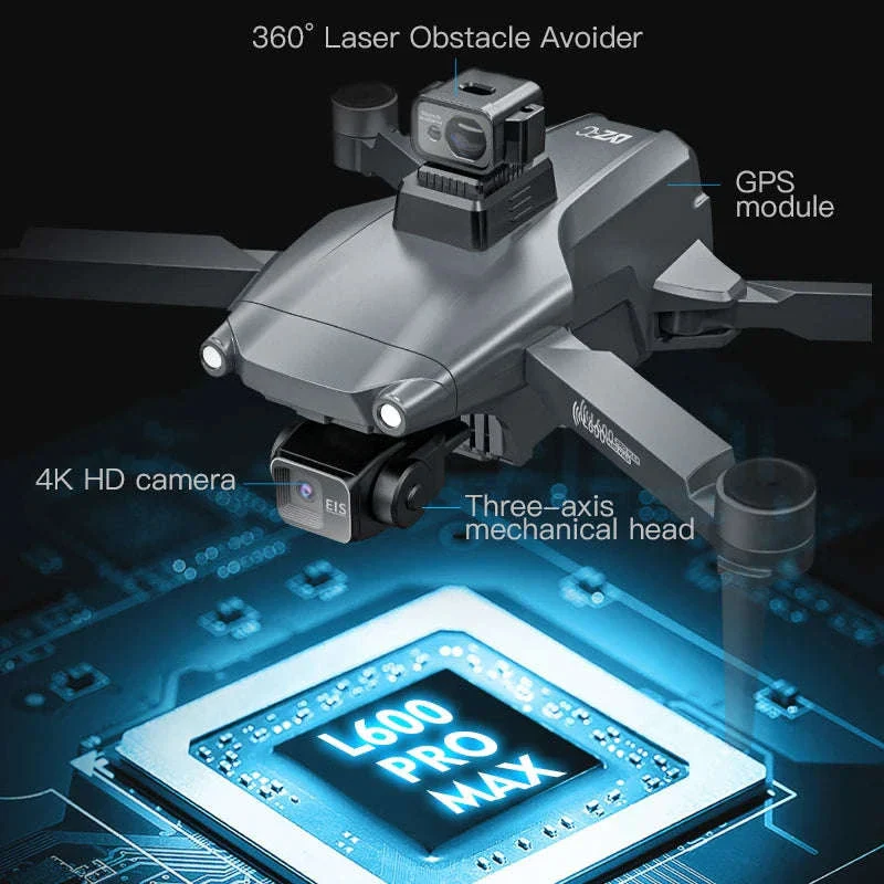 L600 PRO MAX 4K GPS Drone for Stable Aerial Filming - Image 4