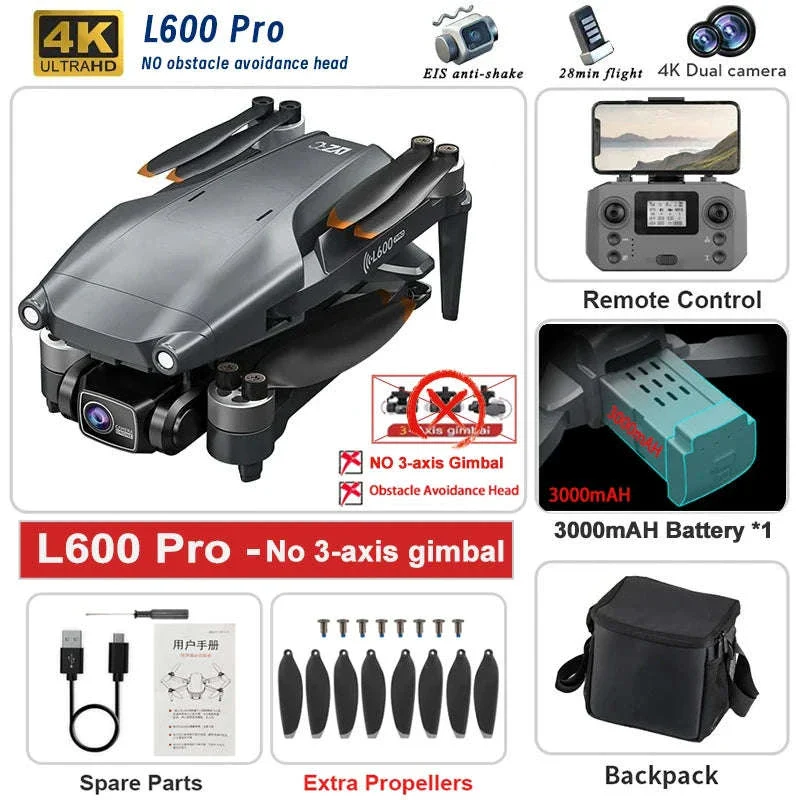 L600 PRO MAX 4K GPS Drone for Stable Aerial Filming - Image 41