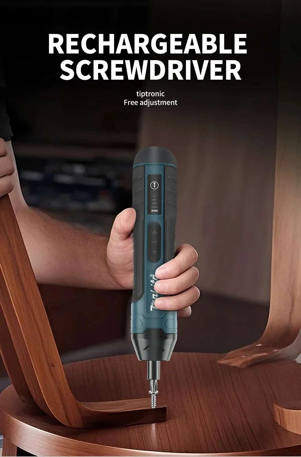 Makita 3.6V Cordless Screwdriver 1/4" Mini Driver 2-5N.m Torque - Image 10