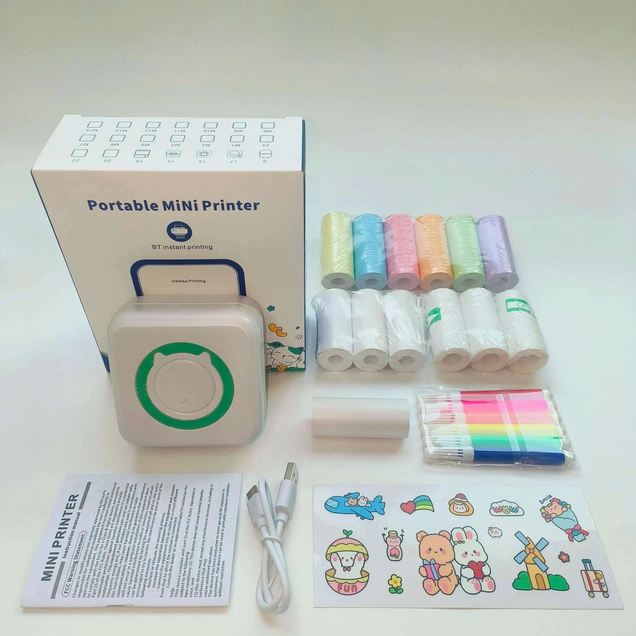 Mini Portable Bluetooth Thermal Printer for Photos, Labels & Notes