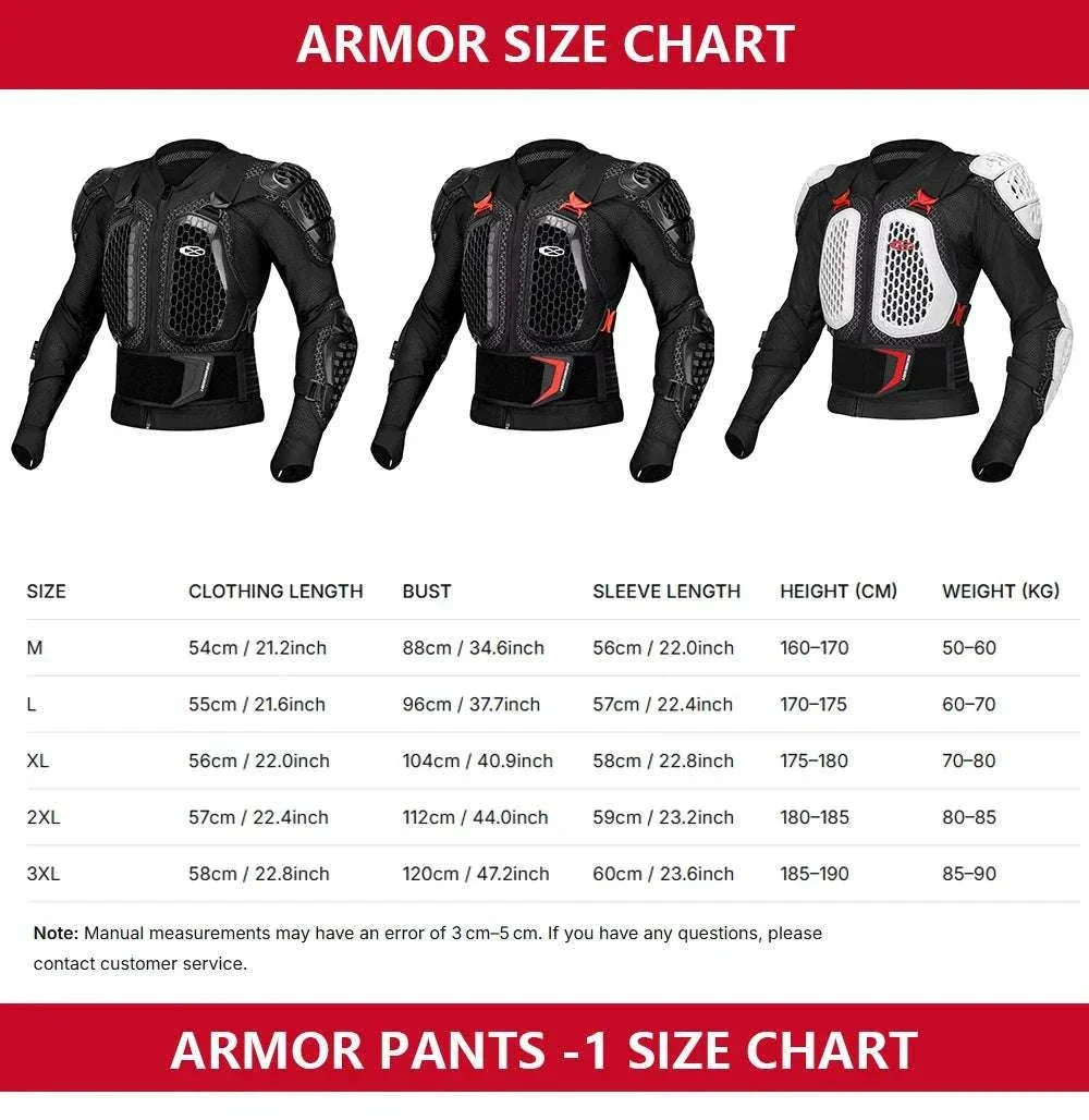 CE Certified Motocross Armor Jacket Set with Chest & Back Protection - Image 16