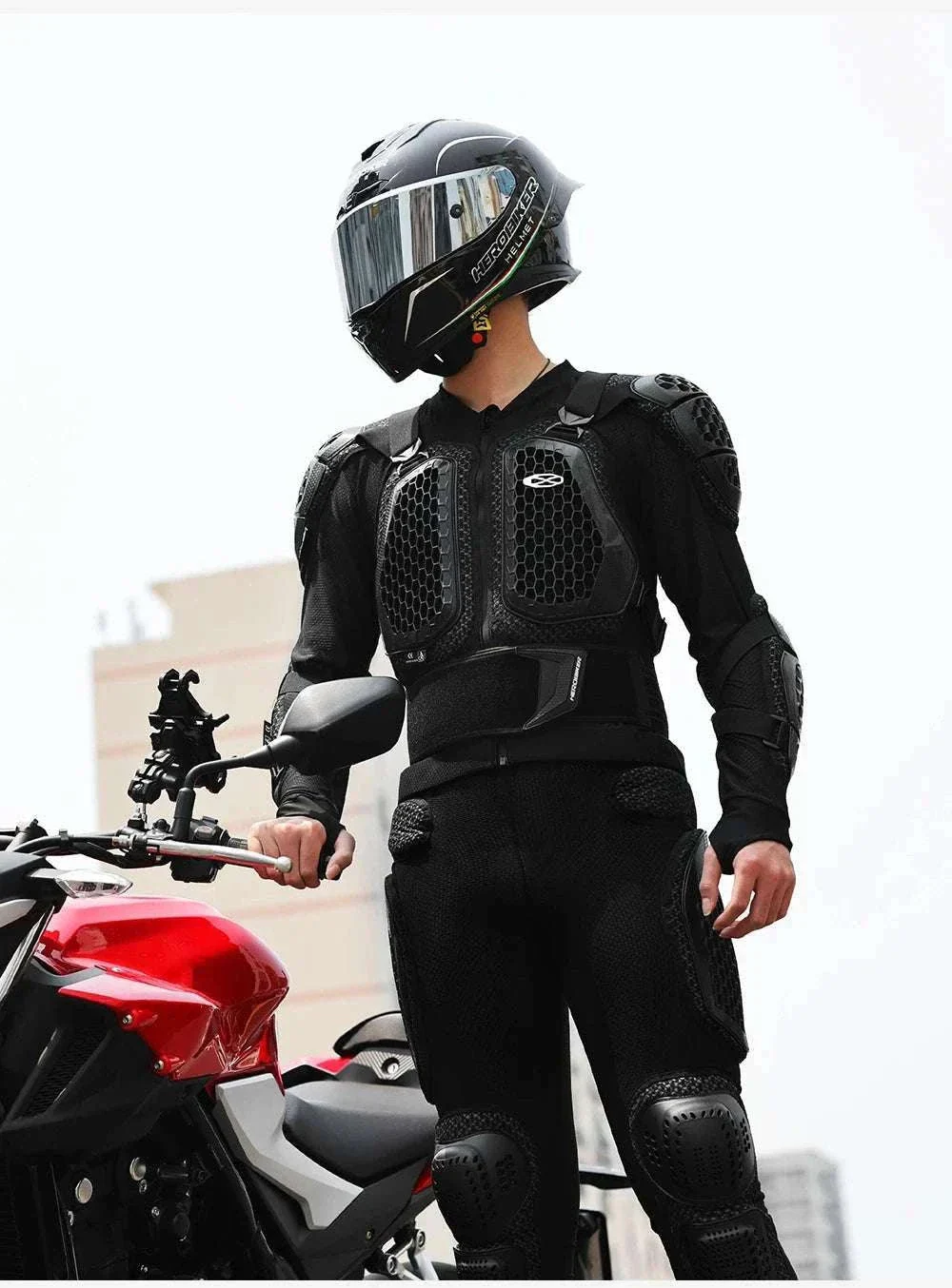 CE Certified Motocross Armor Jacket Set with Chest & Back Protection - Image 20