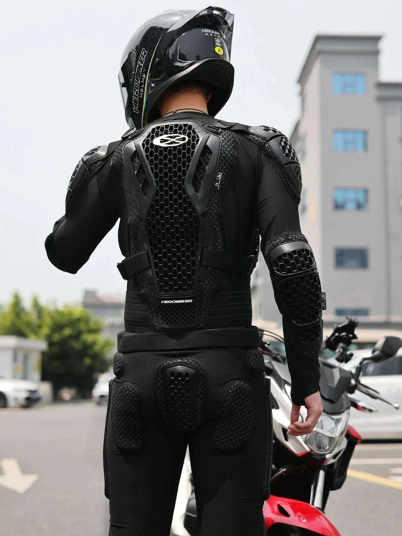CE Certified Motocross Armor Jacket Set with Chest & Back Protection - Image 22