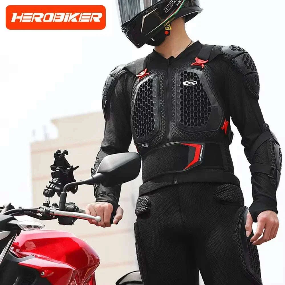 CE Certified Motocross Armor Jacket Set with Chest & Back Protection - Image 3
