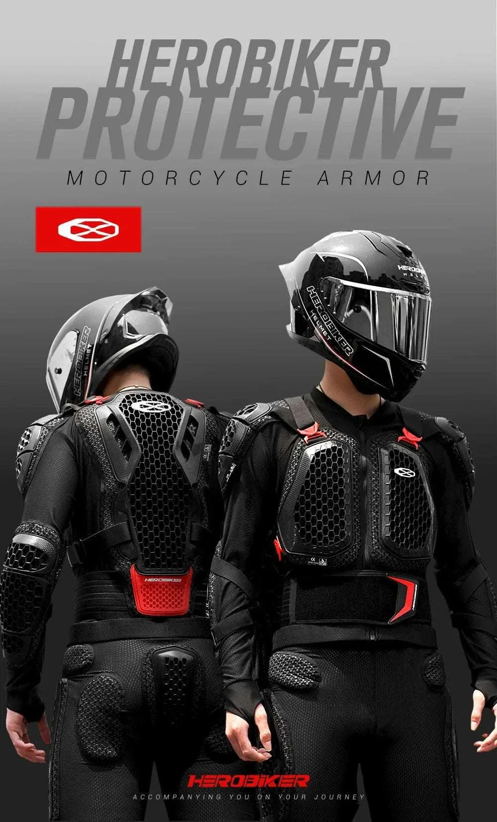 CE Certified Motocross Armor Jacket Set with Chest & Back Protection - Image 7