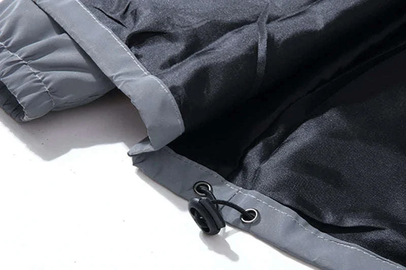 Night Reflective Hooded Windbreaker Jacket for Men - Image 15