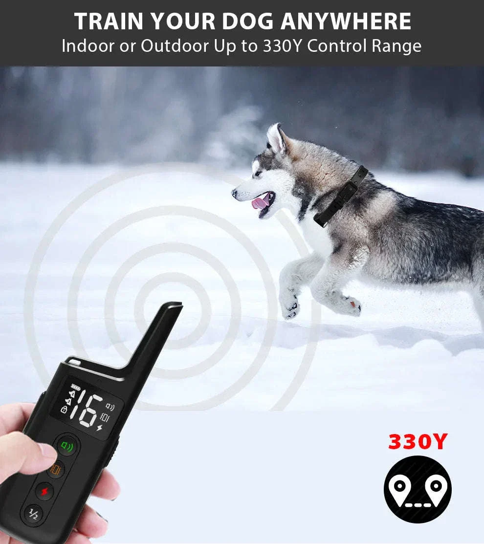 Waterproof Rechargeable Dog Training Collar with 500m Remote Control - Image 10