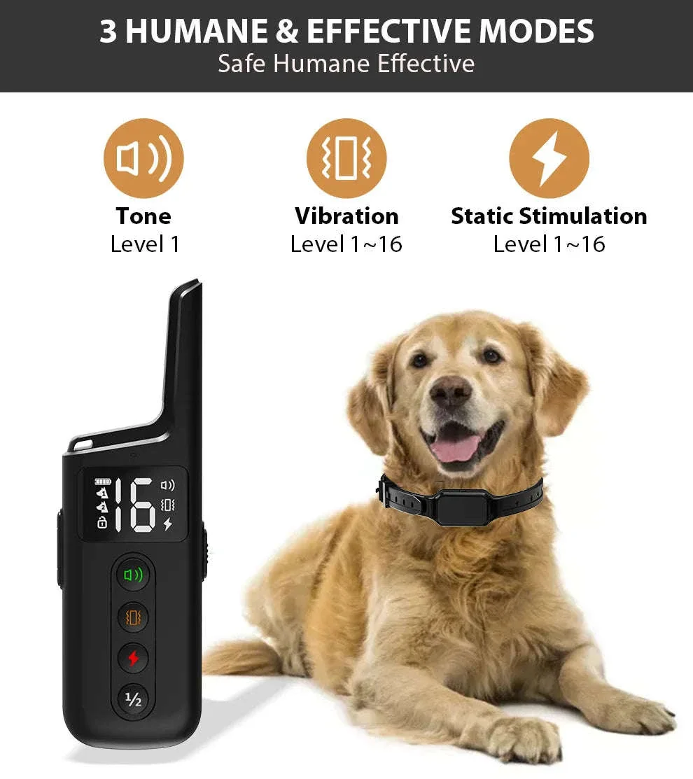 Waterproof Rechargeable Dog Training Collar with 500m Remote Control - Image 8