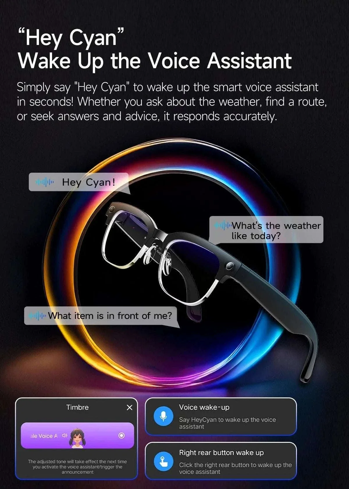 AI Smart Glasses with Camera, Calls, Translation & Audio - Image 19
