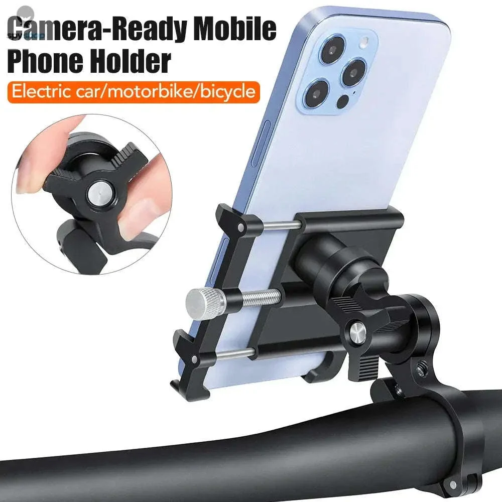 360° Aluminum Bike Phone Holder with Secure Mechanical Lock - Image 20