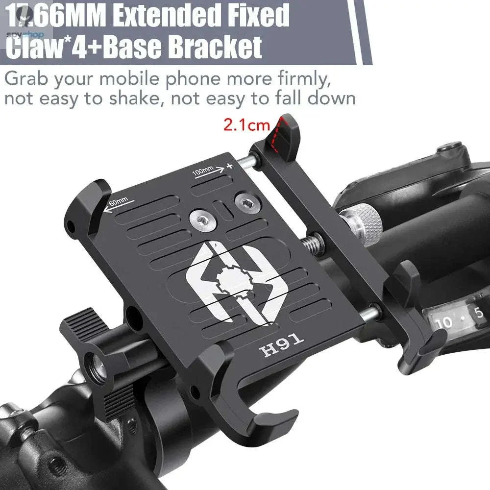 360° Aluminum Bike Phone Holder with Secure Mechanical Lock - Image 23