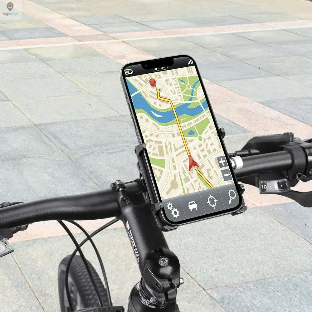 360° Aluminum Bike Phone Holder with Secure Mechanical Lock - Image 31
