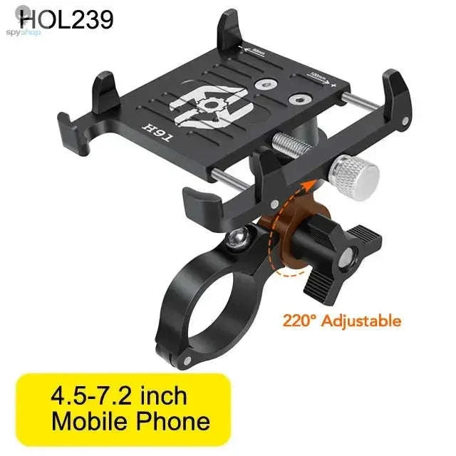 360° Aluminum Bike Phone Holder with Secure Mechanical Lock - Image 34