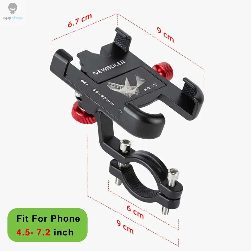 360° Aluminum Bike Phone Holder with Secure Mechanical Lock - Image 4