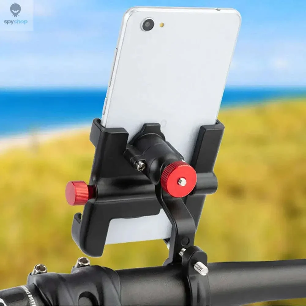 360° Aluminum Bike Phone Holder with Secure Mechanical Lock - Image 5