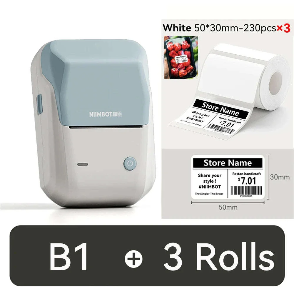 NIIMBOT B1 Portable Thermal Label Printer - Image 44