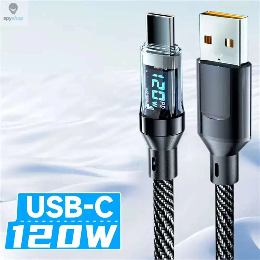 120W USB-C Fast Charging Cable with LED Display - Image 17