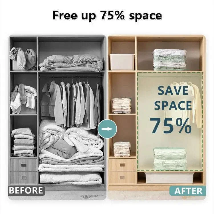No-Pump Vacuum Storage Bags for Fast Space-Saving Storage - Image 13