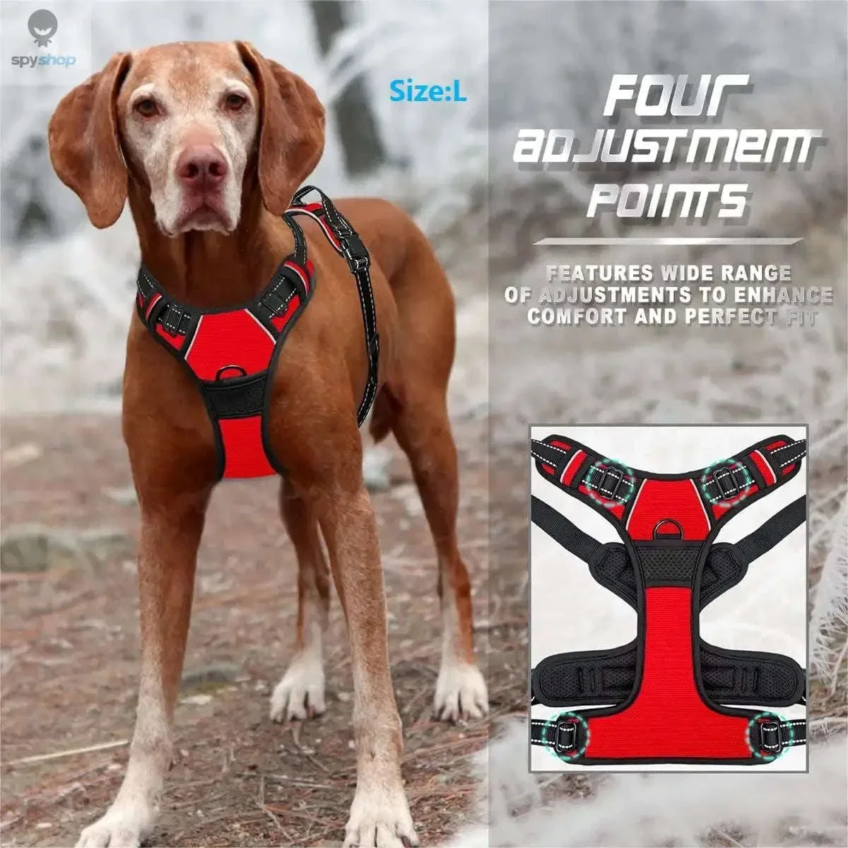 No Pull Dog Harness with Front Clip Control and Reflective Straps - Image 3