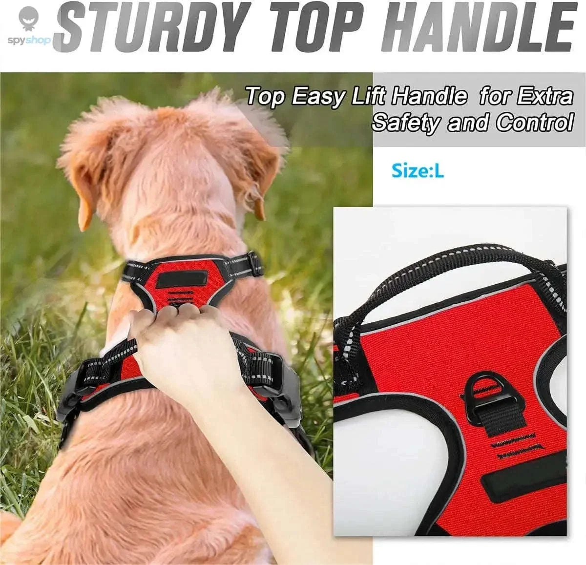 No Pull Dog Harness with Front Clip Control and Reflective Straps - Image 5