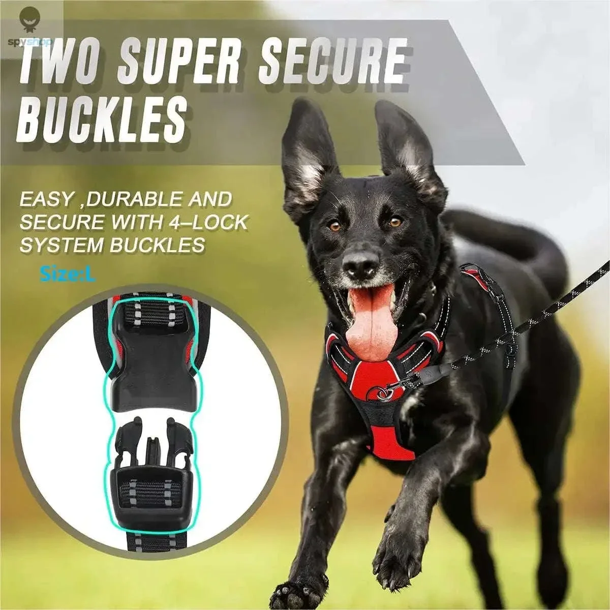 No Pull Dog Harness with Front Clip Control and Reflective Straps - Image 6