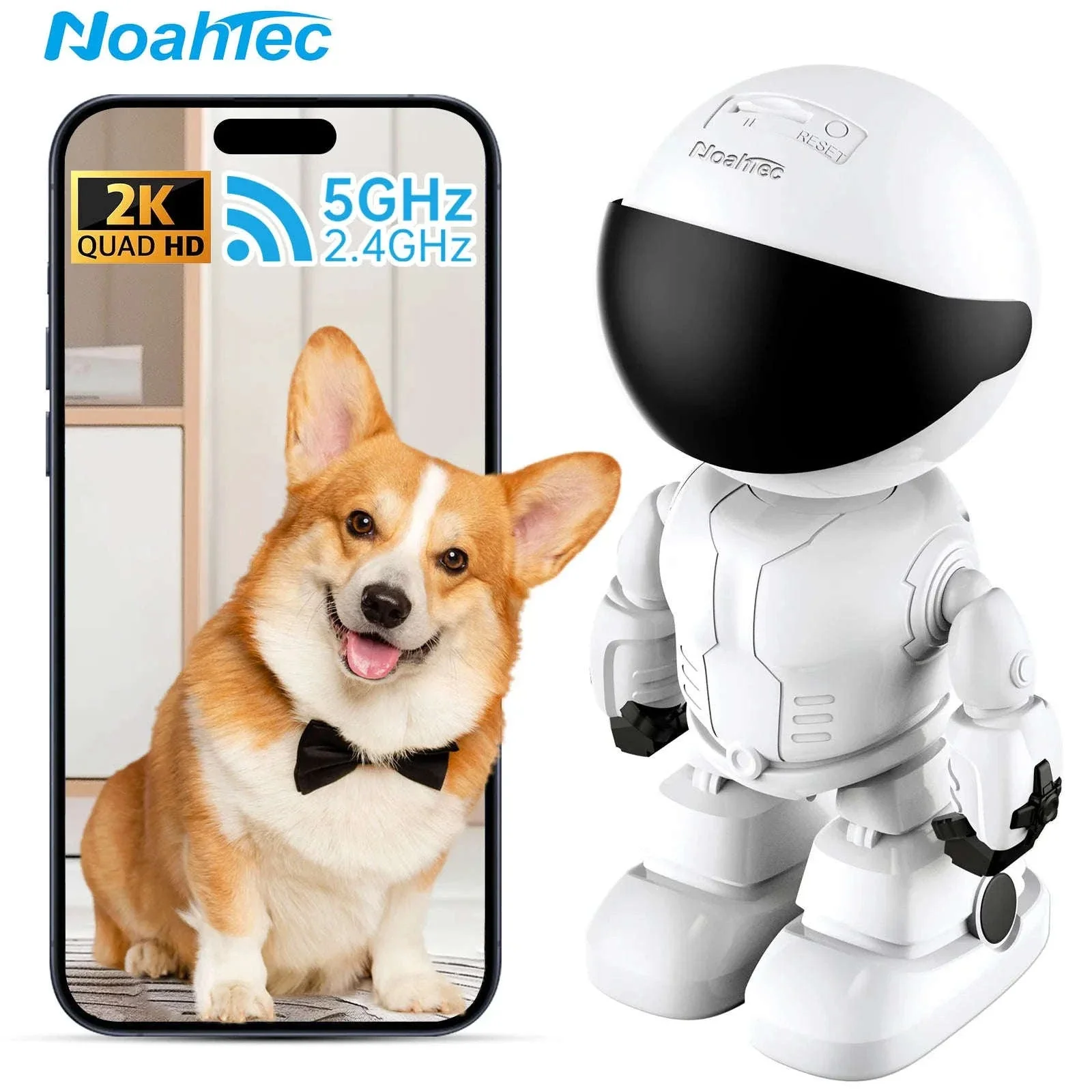 Indoor Home Security Camera with 3MP Night Vision and Audio